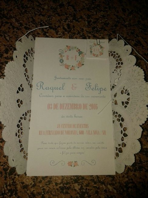 Convite do casamento - 1
