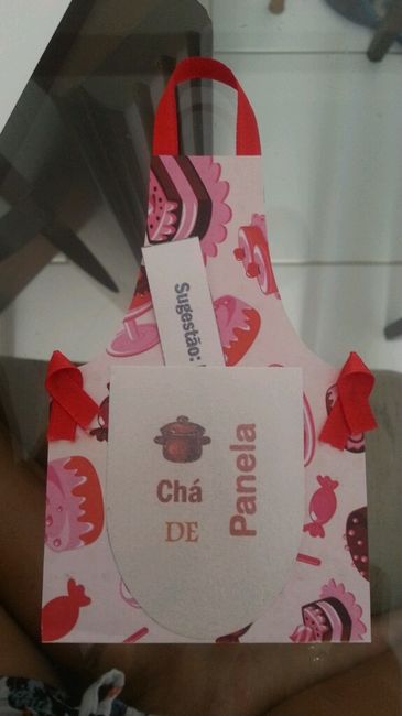 Meu convite chá de panela - 3