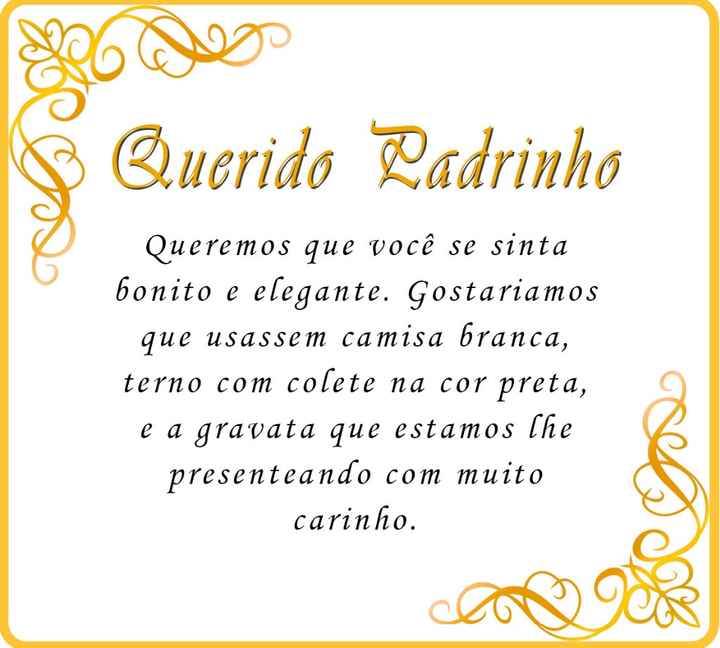como ficou nosso manual de padrinhos