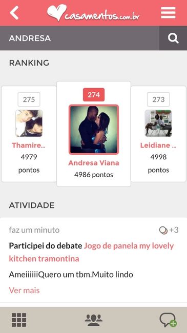 Quem são as suas companheir@s no ranking? - 1