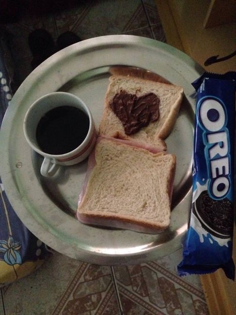 Café bem simples mas com amor