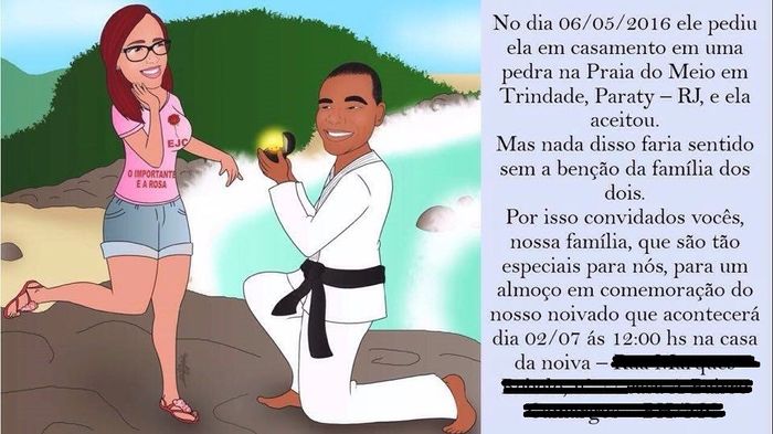Convite noivado