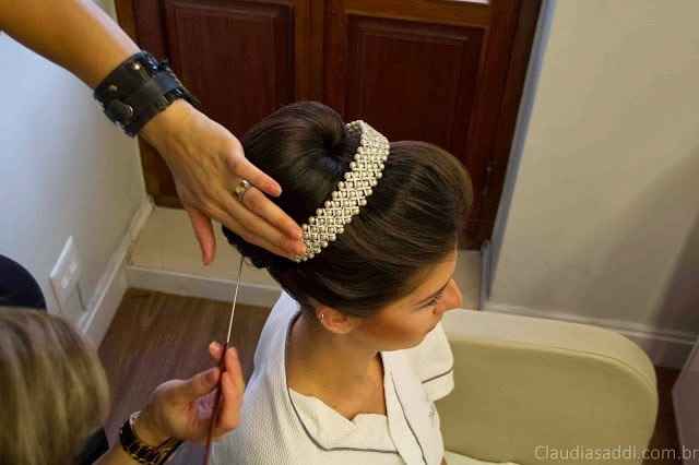 cabelo preso ou metade metade????? mta duvida