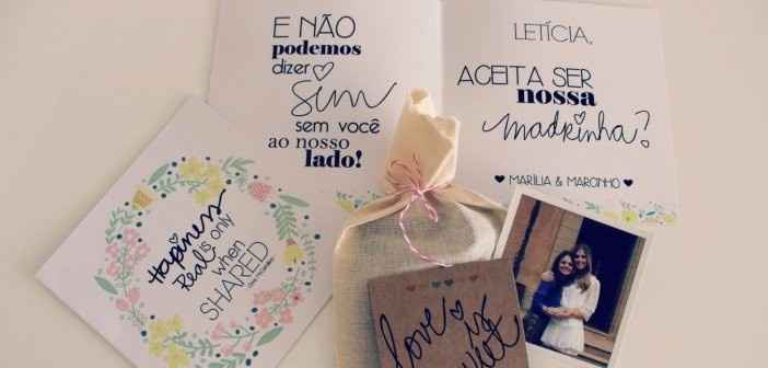 Inspiração Convite madrinha