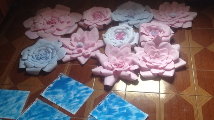 Flores de papel para o noivado 💕🌸 - 1