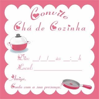 Convite chá de cozinha - 1
