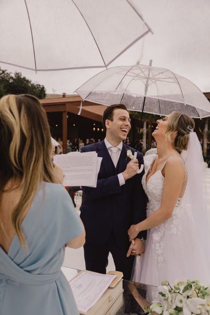 Casamento ao ar livre com esse tempo de chuva - 3