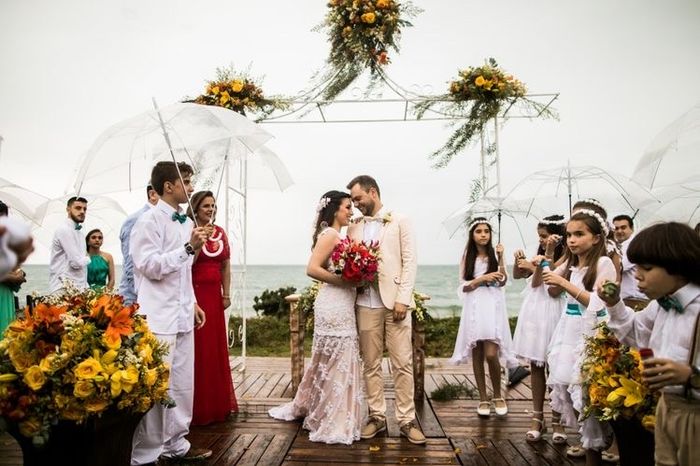 Casamento ao ar livre com esse tempo de chuva 5