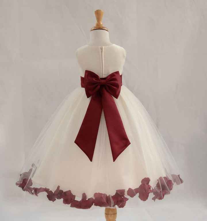 Vestido daminha com laço sales marsala