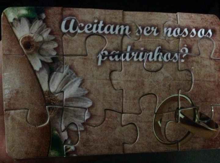 Convites pra os padrinhos - 1