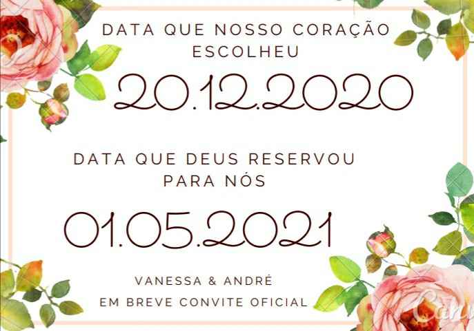 Adiamento ... agora noiva 2021! - 2