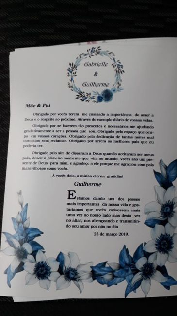 Convites dos padrinhos; pajens etc. - 5