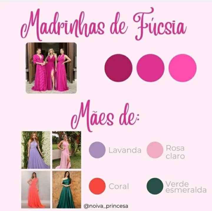 D vida Paleta das madrinhas