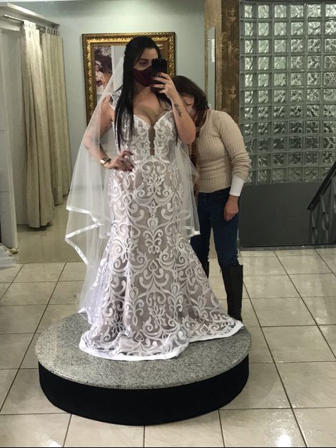 Provando vestidos de noiva - meu desafio 2