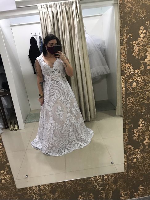 Provando vestidos de noiva - meu desafio 4