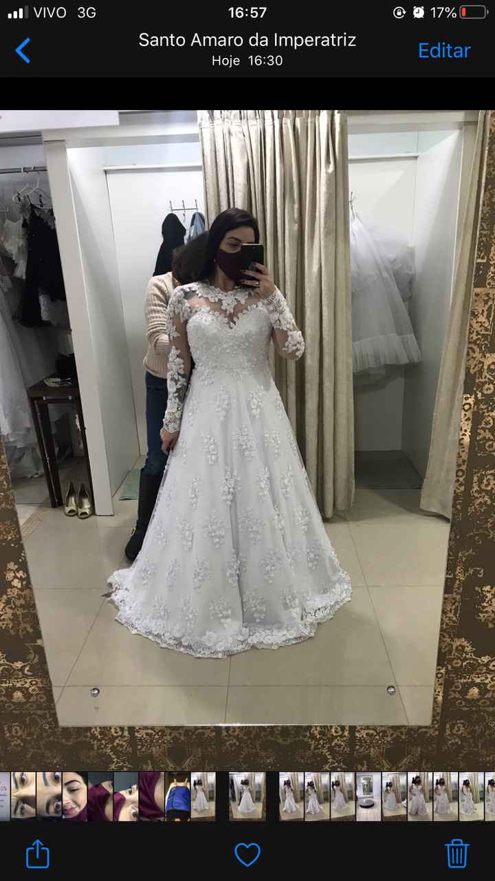Provando vestidos de noiva - meu desafio - 3