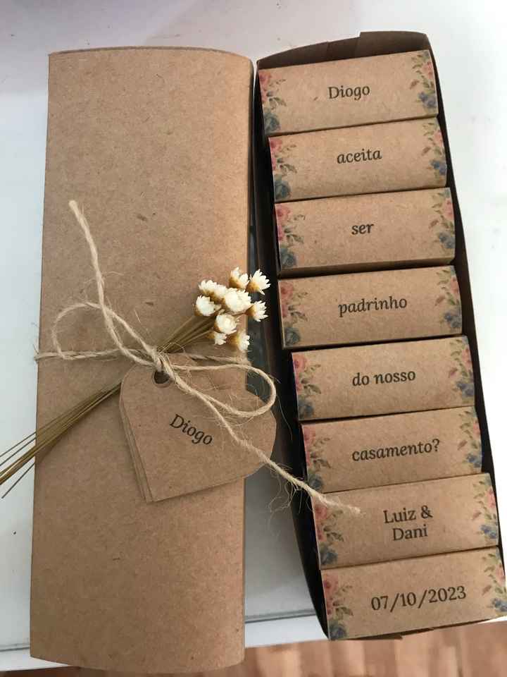Caixa padrinhos barata diy - 1