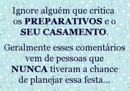 Criticas sobre o casamento - 1