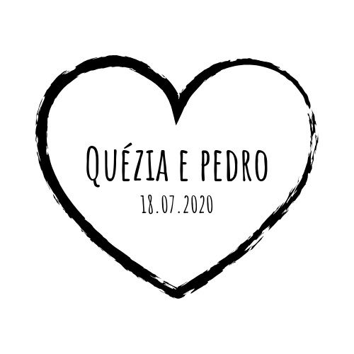Tag que ficará por fora da sacolinha