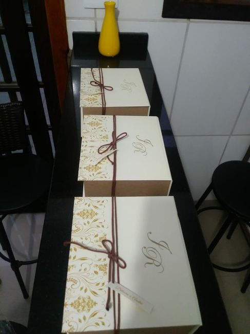 Caixas Convites Padrinhos chegaram 😍❤️👰🏻 - 3