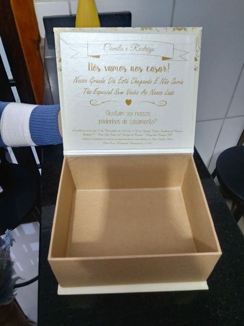 Caixas Convites Padrinhos chegaram 😍❤️👰🏻 - 6