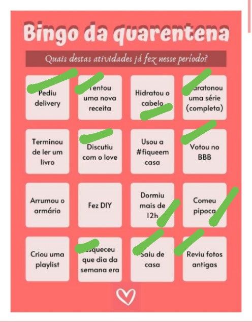 Bingo da quarentena: quem se atreve? #NoivasEmCasa 2