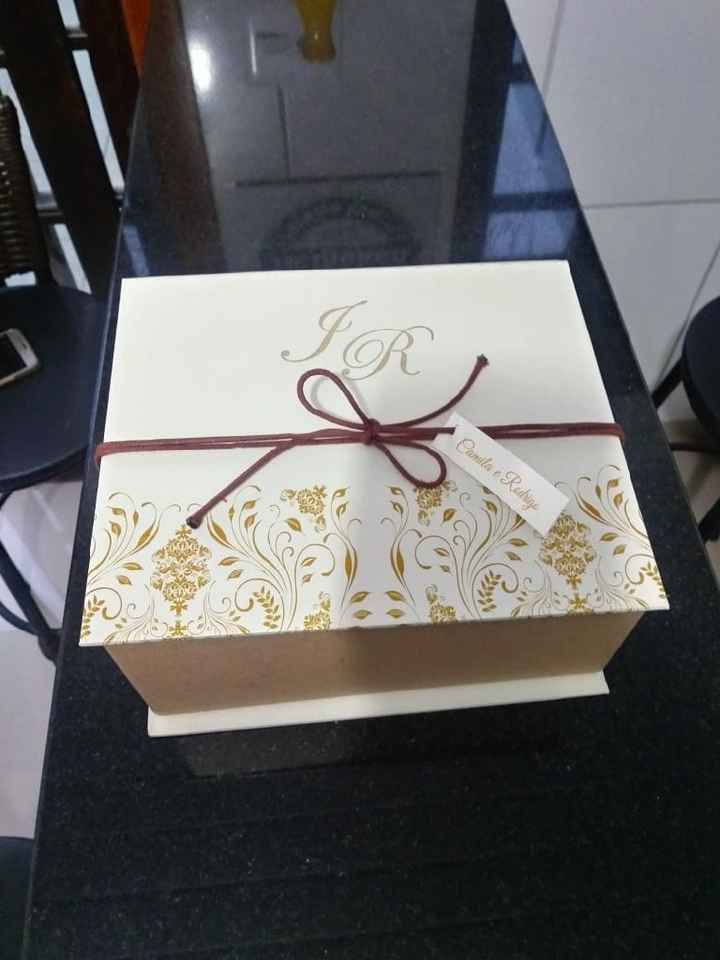 Caixas Convites Padrinhos chegaram 😍❤️👰🏻 - 1