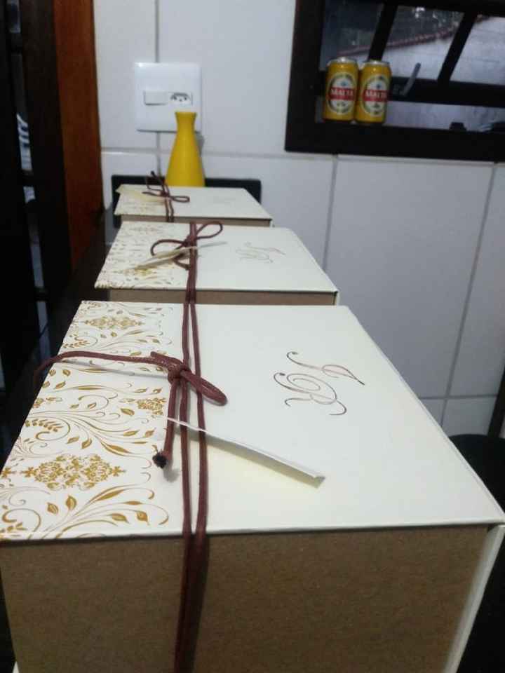 Caixas Convites Padrinhos chegaram 😍❤️👰🏻 - 4