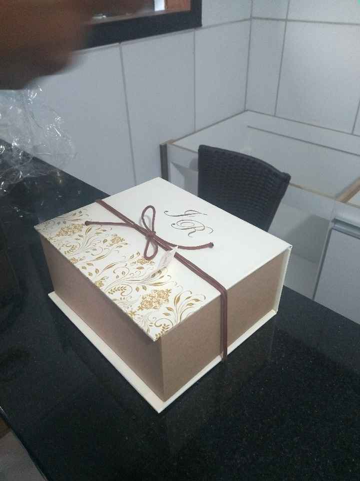 Caixas Convites Padrinhos chegaram 😍❤️👰🏻 - 9