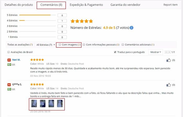 comentários