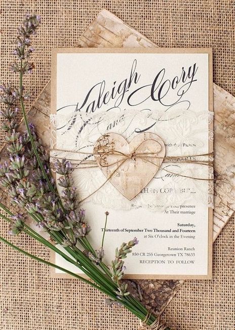 O convite de casamento