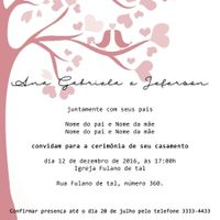 Meu convite de casamento - 1