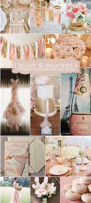 Blush e Dourado