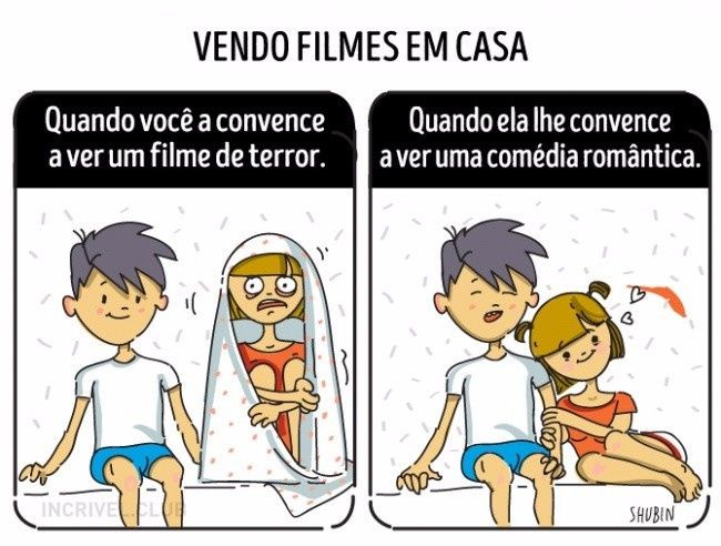 Situações comuns na vida de um casal. 1