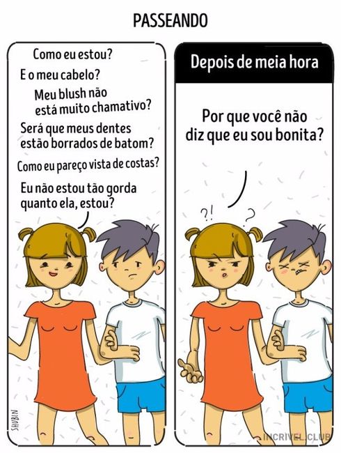 Situações comuns na vida de um casal. 6