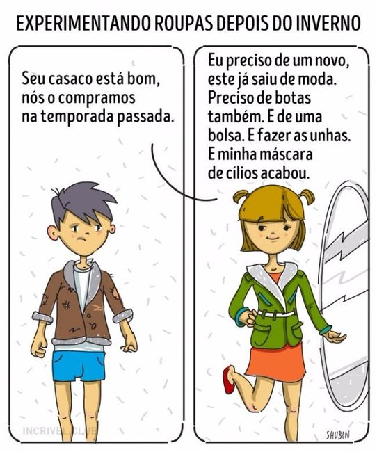 Situações comuns na vida de um casal. 8
