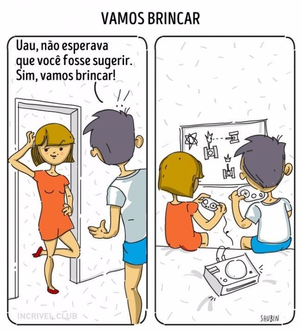 Situações comuns na vida de um casal. 11