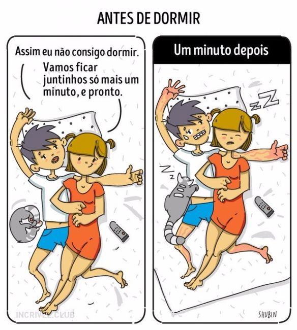 Situações comuns na vida de um casal. 14