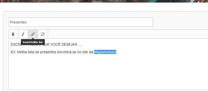 editando site