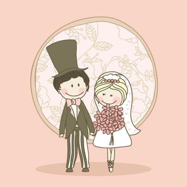 Vetores com tema casamento 2