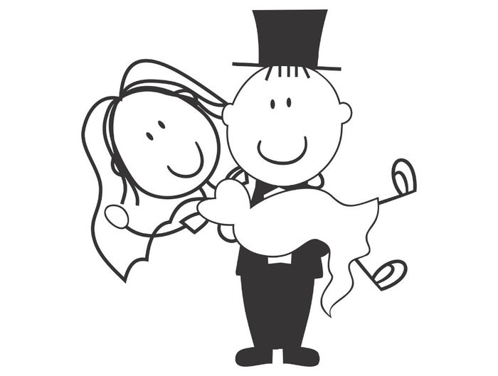 Vetores com tema casamento 7