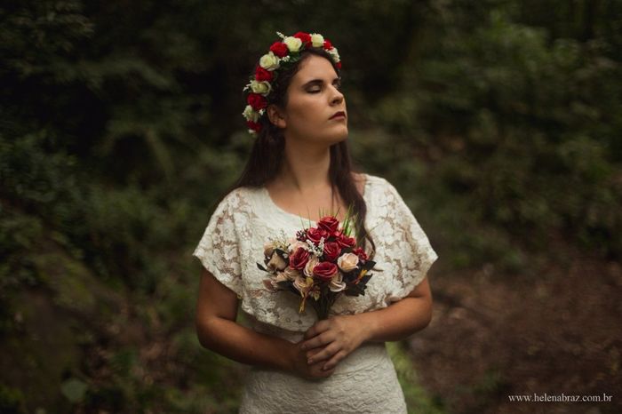 DIY: Coroa de Flores e Buquê para Pré Wedding 6