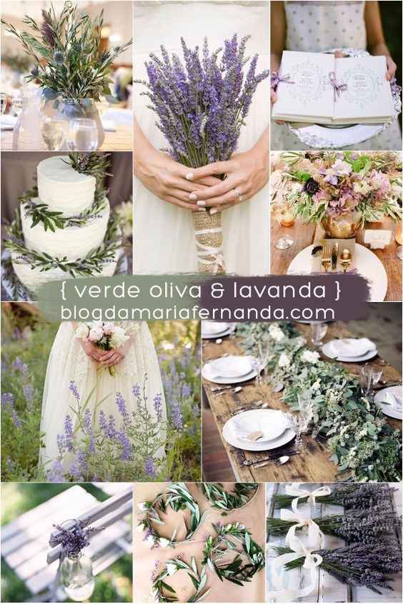 Verde Oliva e Lavanda