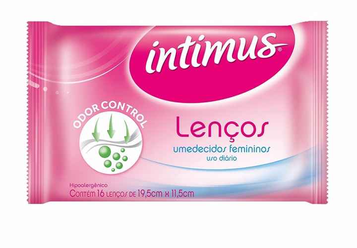 Lenço umedecido intimo