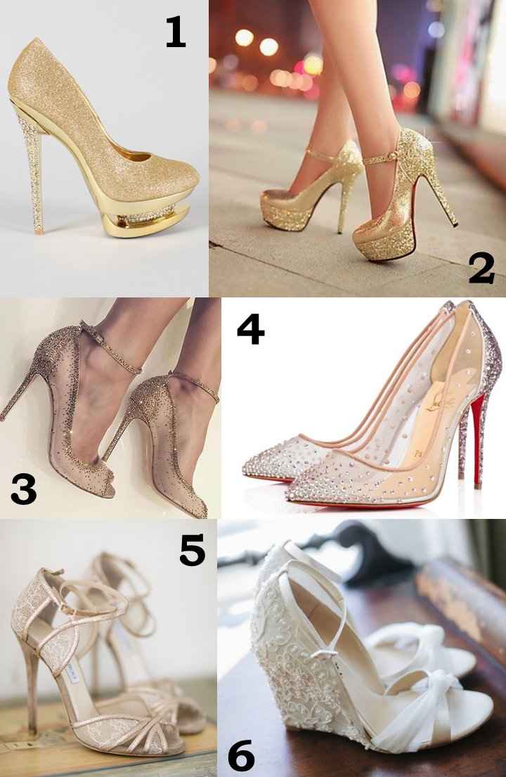 Sapatos de noiva 1-6