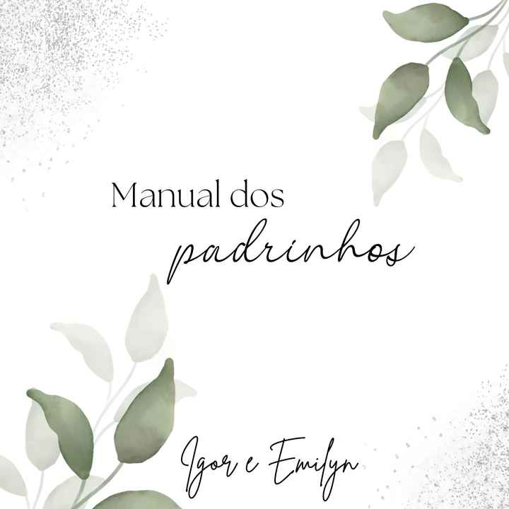 capa do manual dos padrinhos
