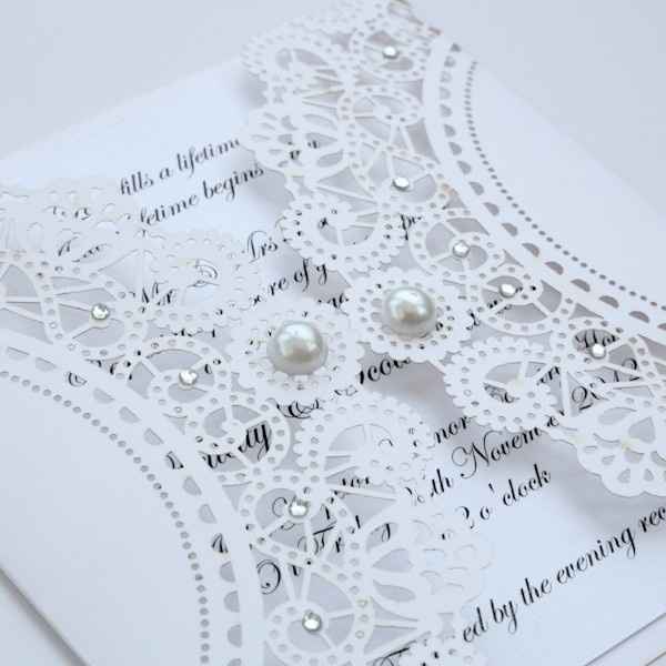 Convites vintage branco 