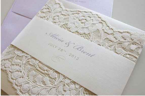 Convites vintage branco 
