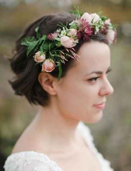 Penteado noiva de cabelo curto