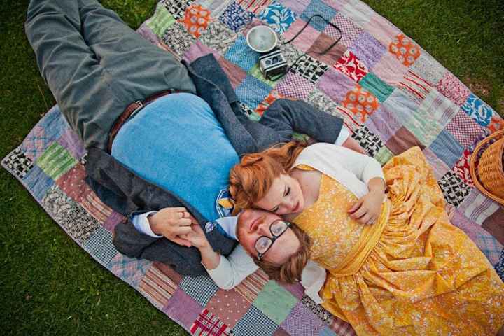 Esse casal das fotos, na verdade, estava comemorando aniversário de casamento
